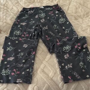 Secret Treasures Black Floral Pajama Pants